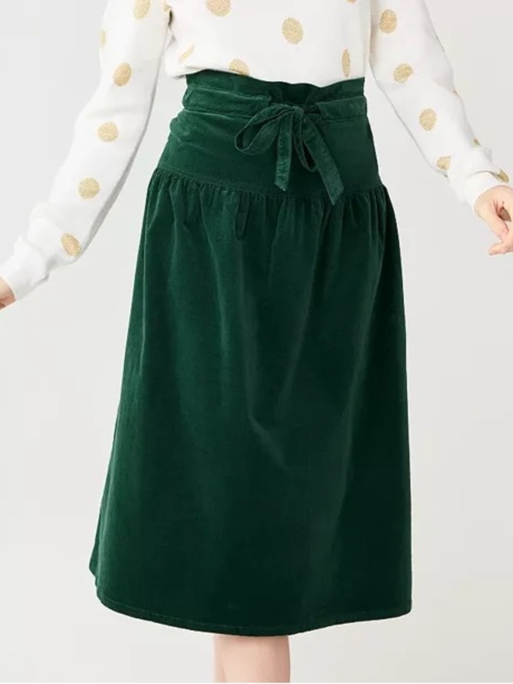 Draper James RSVP Velvet Midi Skirt